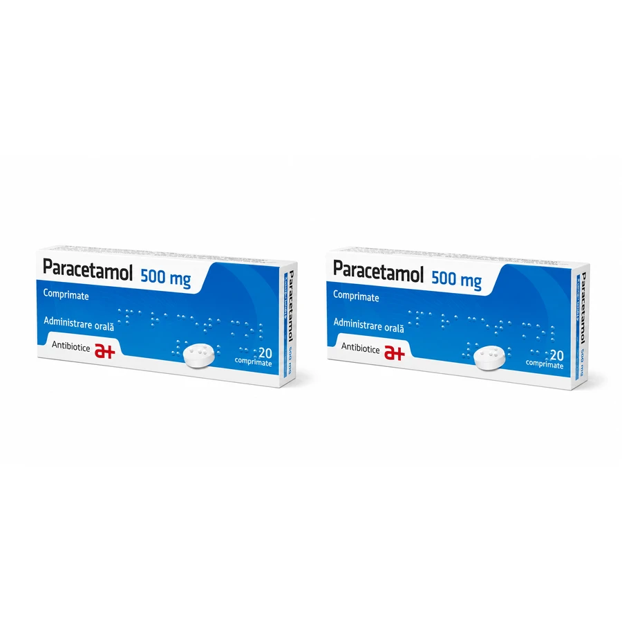 Paracétamol 500 mg 2x20 comprimés, Antibiotique SA