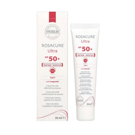 Synchroline Rosacure Ultra, cremă de față cu protecție SPF 50+, 2x30 ml