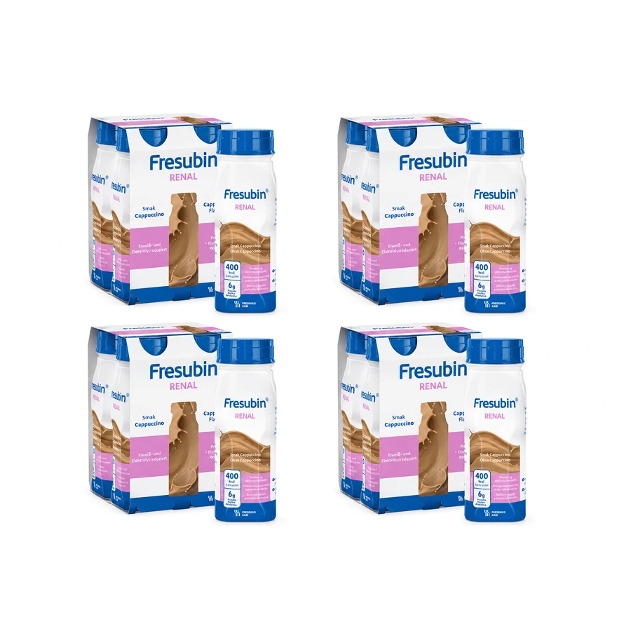 Fresubin Renal, Nährstoffpräparat, Geschmacksrichtung Cappuccino, 16x200 ml