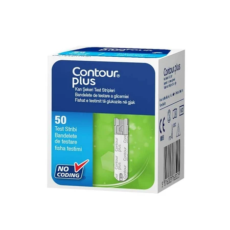 Contour Plus bloedglucoseteststrips, 5x50 stuks, Ascensia Diabetes Care