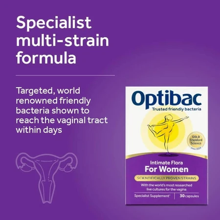 Optibac probiotic for vaginal flora, 3x30 capsules, Wren Laboratories