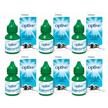 Optive 6 flacons de 10 ml de collyre
