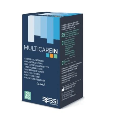Multicare cholesterolteststrips, 2x25 stuks, Biochemical System