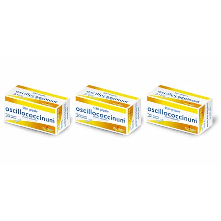 Oscillococcinum stări gripale, 3x30 unidoze, Boiron