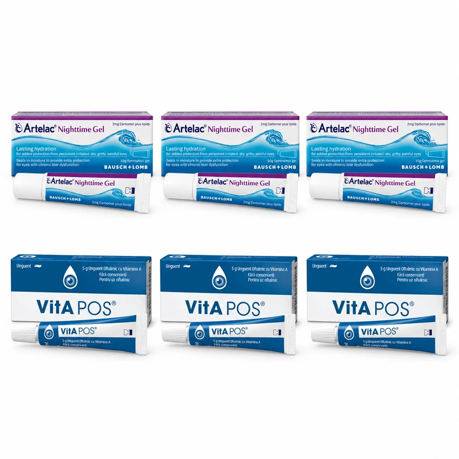 Artelac Nachtgel voor de ogen, 30 g + Vita Pos, 15 g