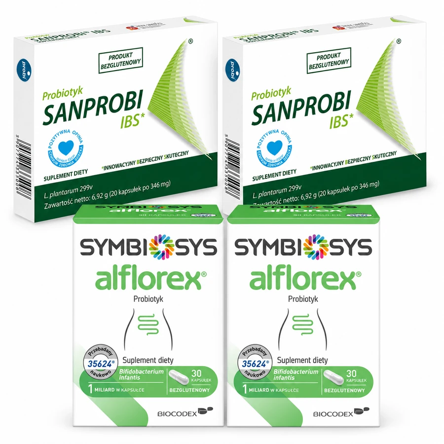Sanprobi IBS, 40 gélules + Symbiosys Alflorex, 60 gélules