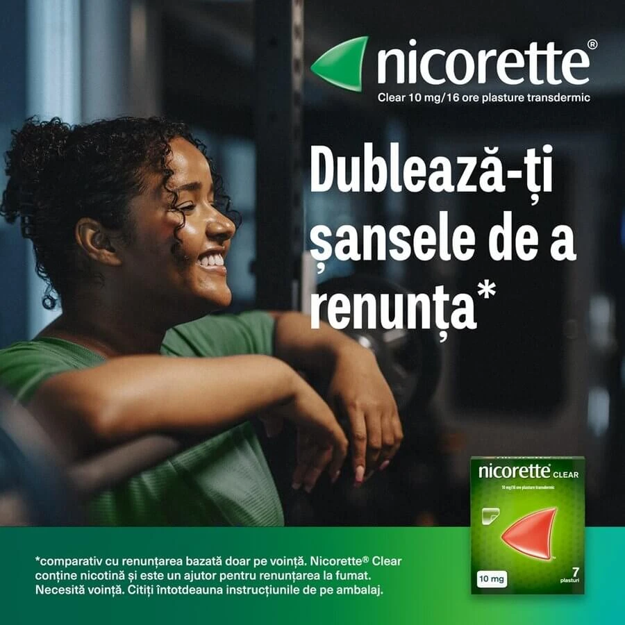 Nicorette Clear 10 mg, 4 x 7 plastrów, McNeil: ceny i cechy