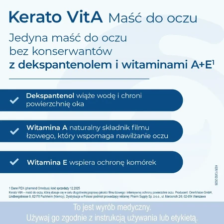 Kerato VitA, Augensalbe, 8x5 g