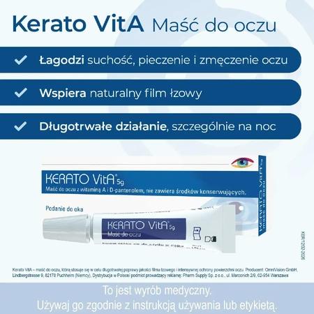 Kerato VitA, Augensalbe, 8x5 g
