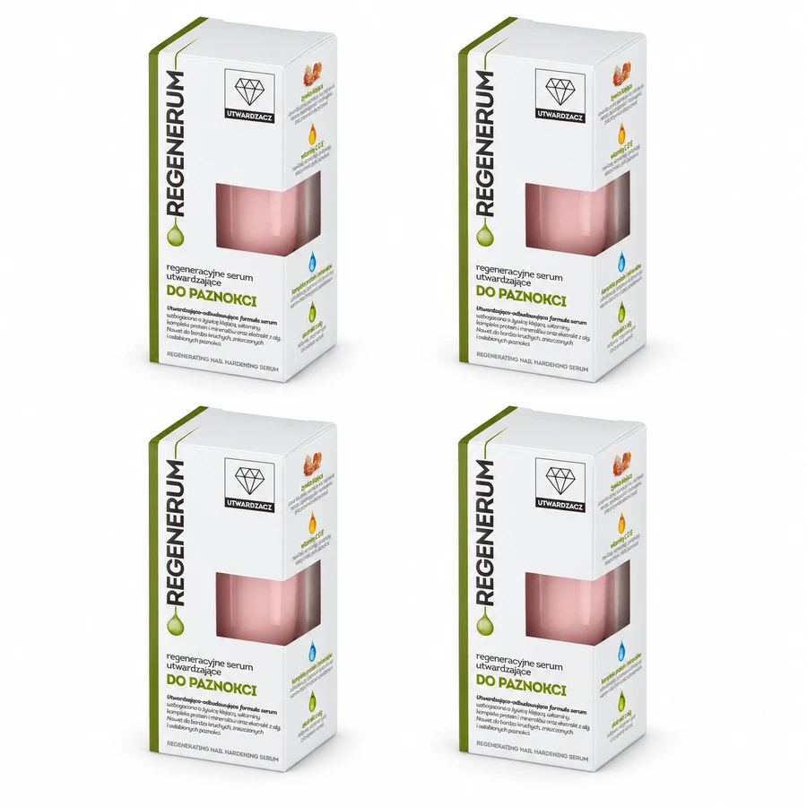 Regenerum, Ser de regenerare a unghiilor în lac, întăritor, 4x8 ml