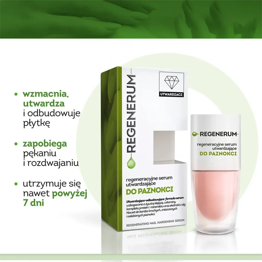 Regenerum, Ser de regenerare a unghiilor în lac, întăritor, 4x8 ml