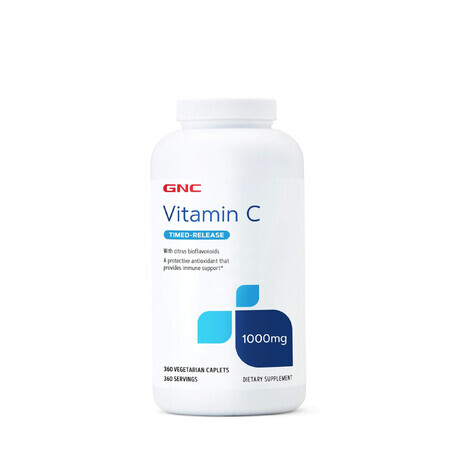 Gnc Vitamine C 1000 Mg, met bioflavonoïde en maceen poeder, 360 Cps