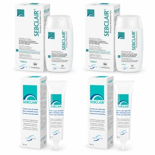 Sebclair-shampoo, 200 ml  + Sebclair-huidcrème, 60 ml