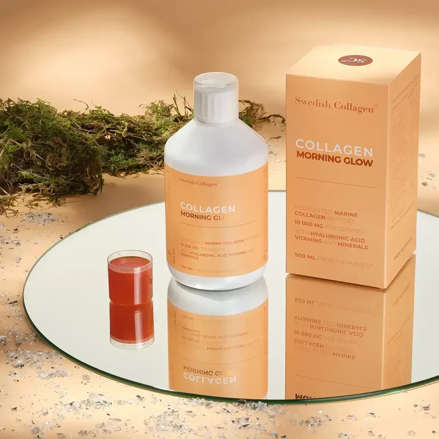 Morning Glow – płynny kolagen z kwasem hialuronowym i witaminami, 2x500 ml, Swedish Collagen: ceny i cechy
