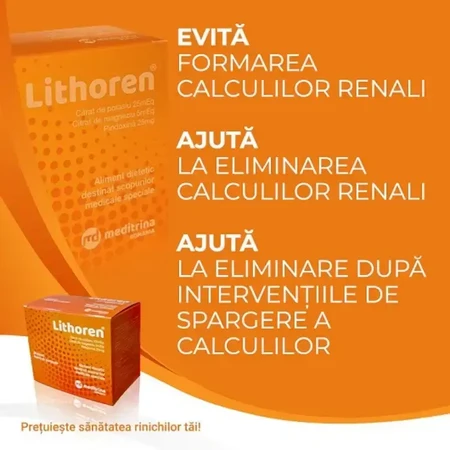 Meditrina Lithoren Spezial-Nahrungsergänzungsmittel 2x30 Beutel Orange