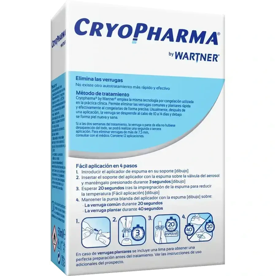 Cryopharma wrattenverwijderingsspray, 3x50 ml, Omega Pharma