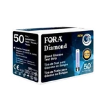 FORA Diamond Blutzuckerteststreifen, 50er-Pack, Fora