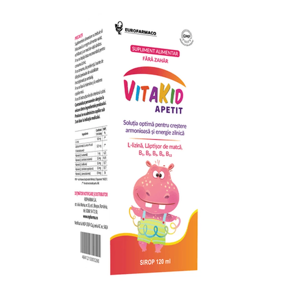 Vitakid Apetit Sirup, 120 ml, Eurofarmaco