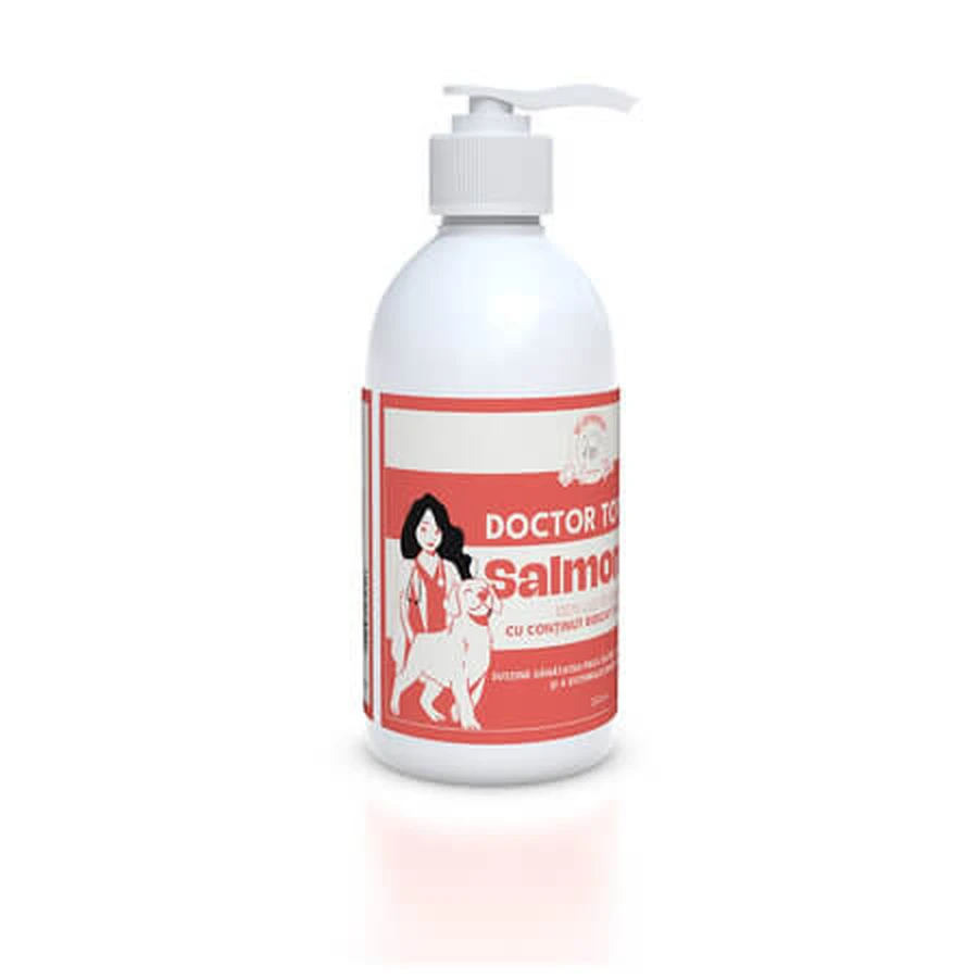 Aceite de salmón para perros y gatos, 250 ml, Doctor Totolici