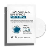 Maska w płachcie z kwasem traneksamowym i niacynamidem, 25 ml, Aplb