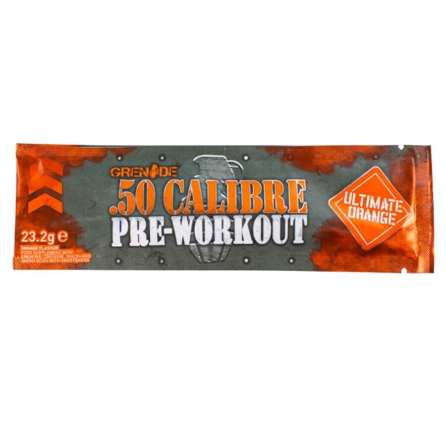 Grenade .50 Caliber Pre Workout, Energy Complex, Orange Flavored, 23.2 G