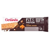 Barre protéinée Fit & Protein au caramel et aux amandes, 45 g, Gerlinea