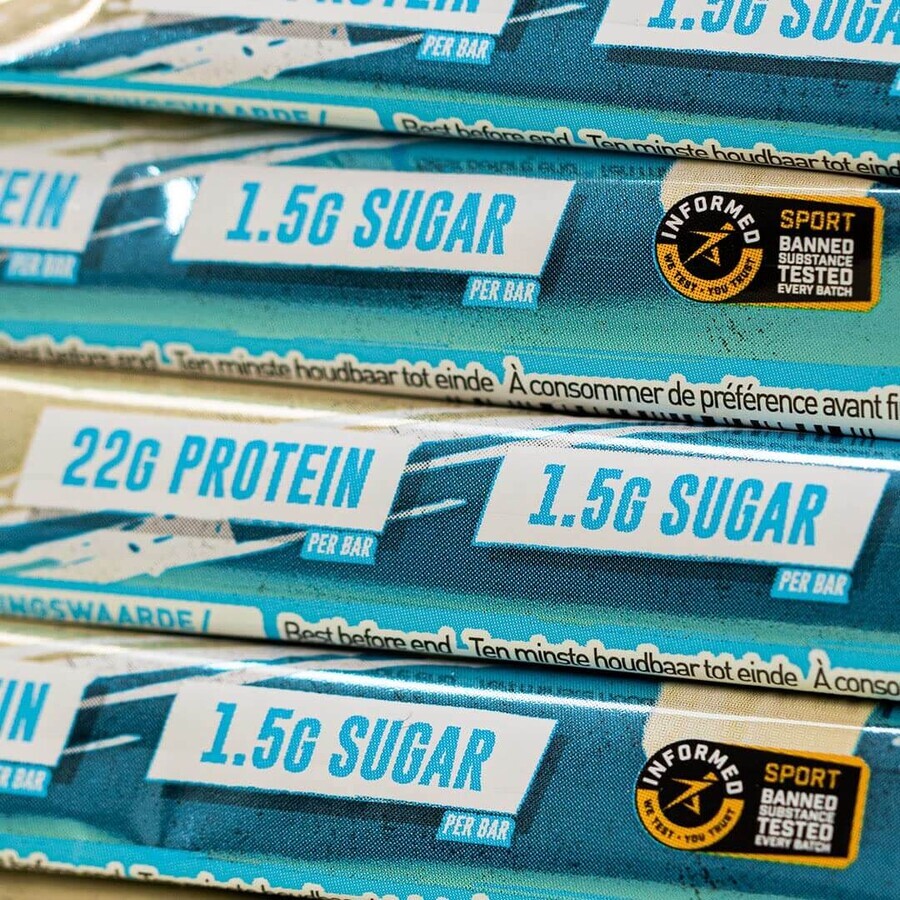 Grenade High Protein, Low Sugar Bar White Chocolate Cookie, Barrita de proteínas con sabor a galleta de chocolate blanco, 60 G