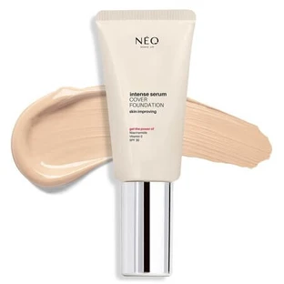 Foundation with SPF 30, Shade 00 Alabaster Intense Serum Cover Foundation, 30 ml, Neo Make Up