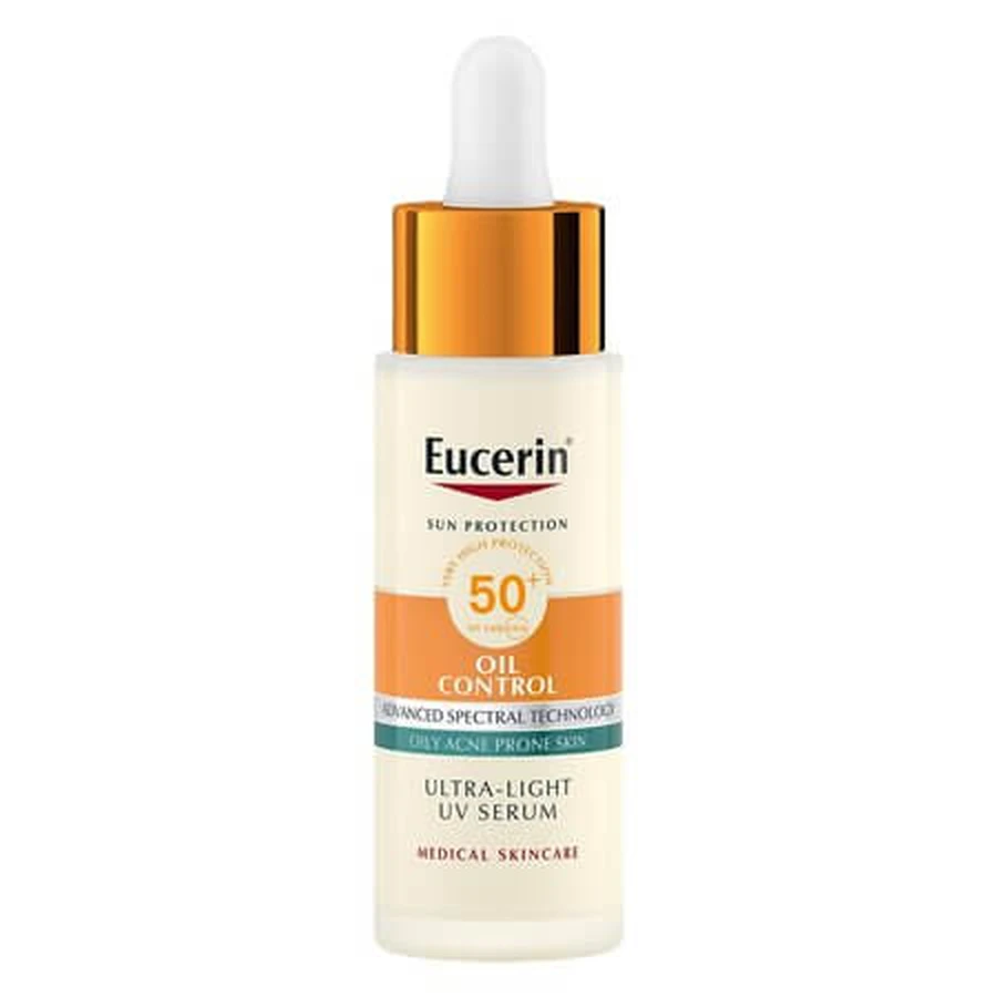 Oil Control Ultra Light UV-mattierendes Gesichtsserum mit LSF 50+, 30 ml, Eucerin