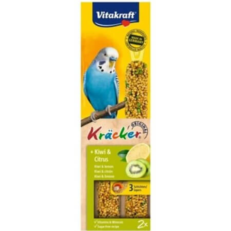 Kracker Kiwi- en citroensnoepjes voor parkieten, 60 g, Vitakraft