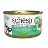 Ergänzungsfuttermittel: Nassfutter für Katzen mit Thunfisch und Seetang in Gelee, 70 g, Schesir