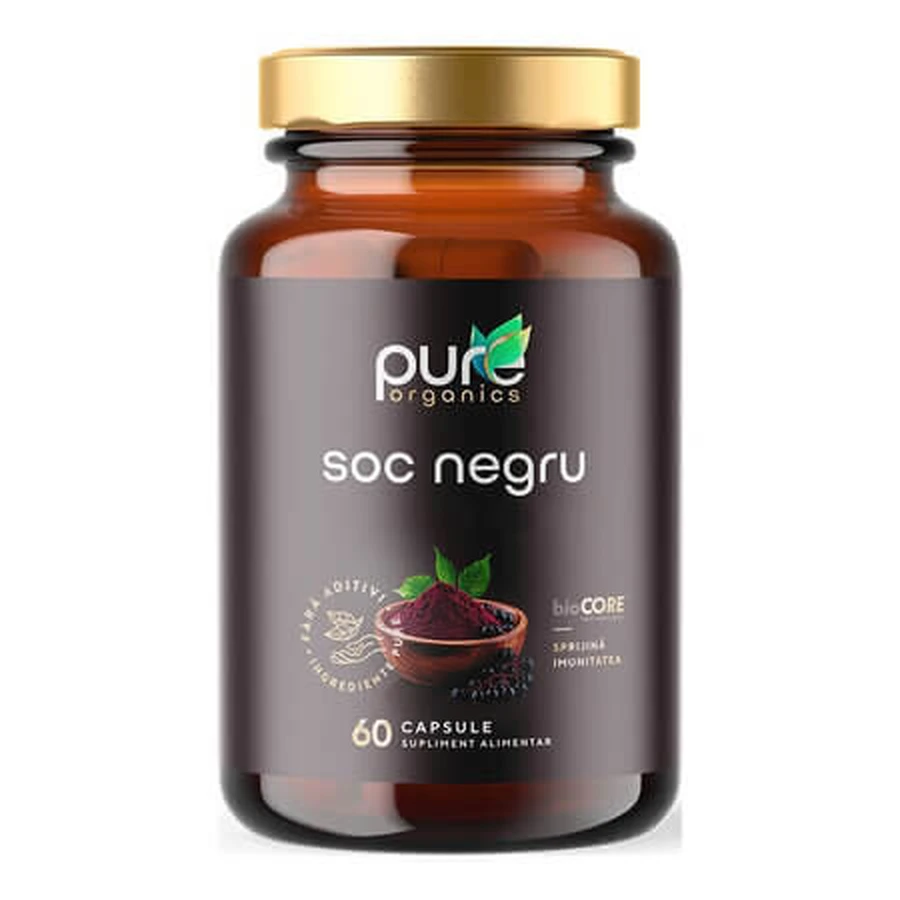 Schwarze Holunderbeere, 60 Kapseln, Pure Organics