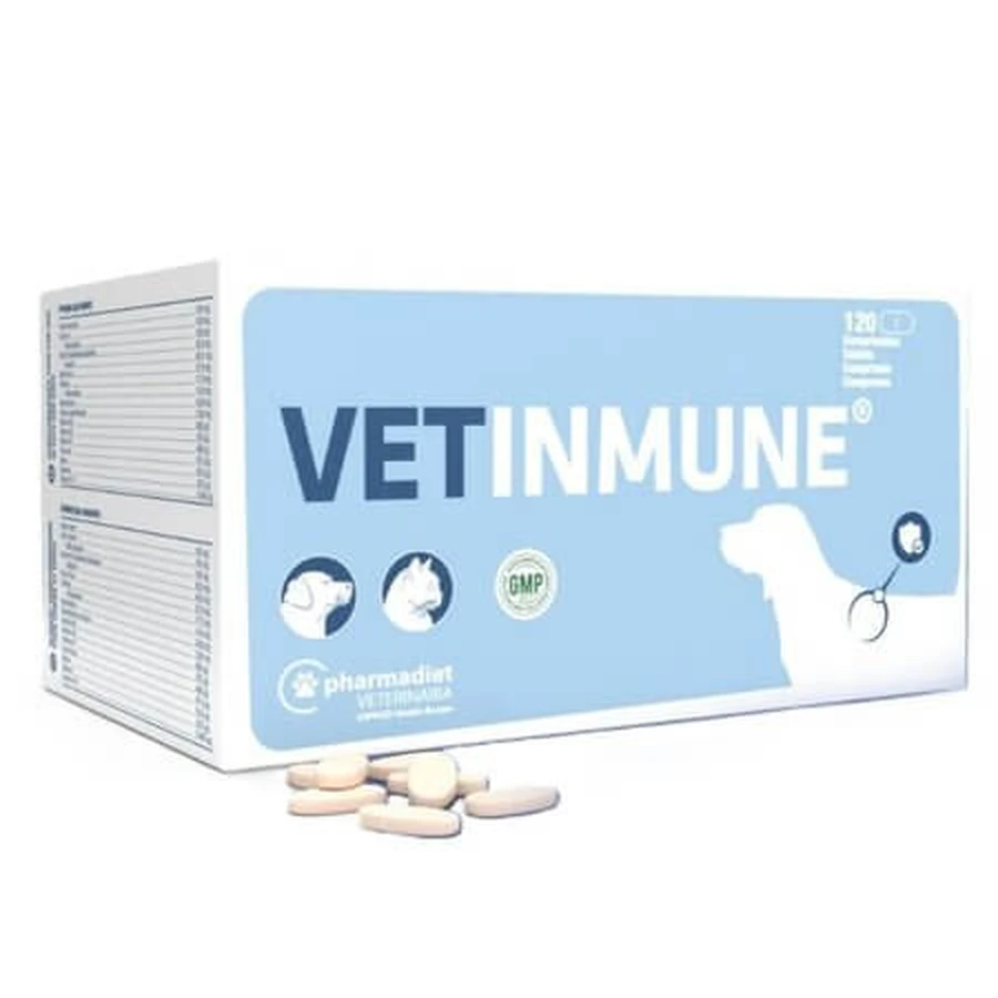 Vetinmune Nutritional Supplement for the Immune System in Dogs and Cats, 120 tablets, Pharmadiet