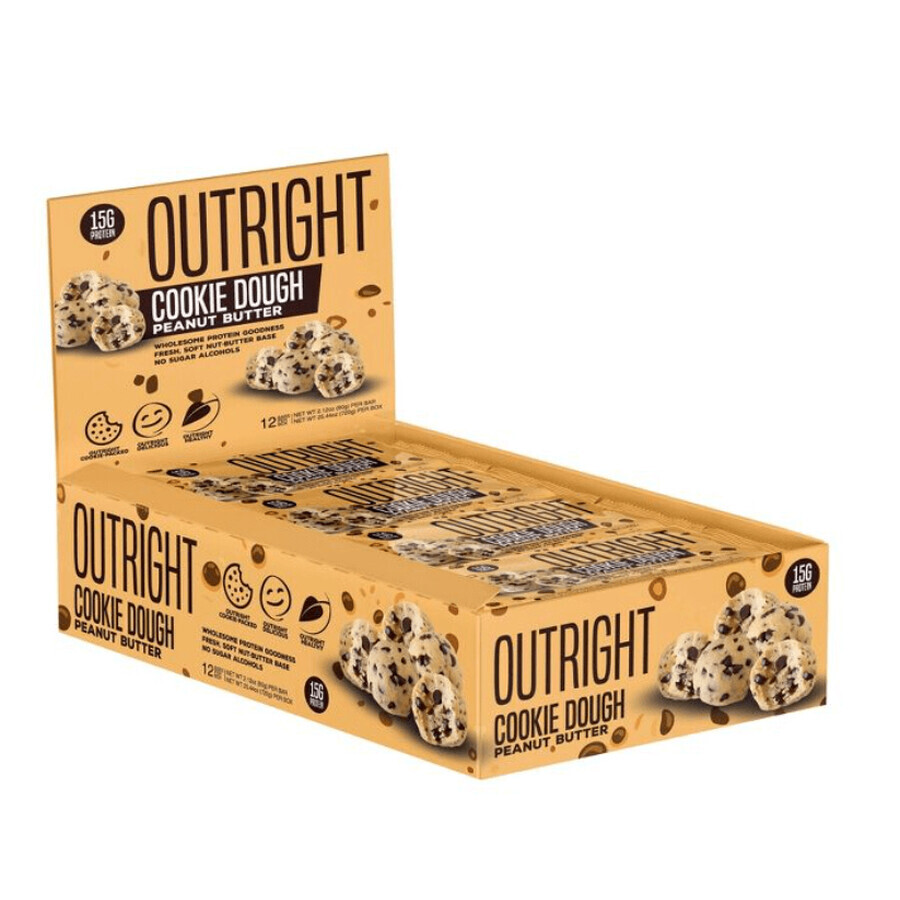 Outright Cookie Drought burro di arachidi, biscotto al cioccolato e barretta proteica al burro di arachidi, 60 G