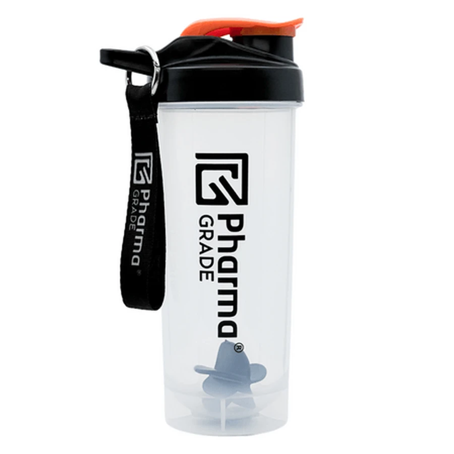 Durchsichtiger Kunststoff-Shaker, 700 ml, in pharmazeutischer Qualität