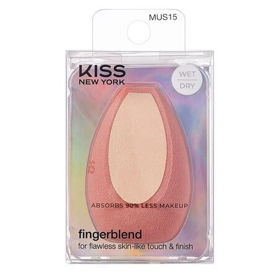 Esponja de maquillaje «Finger Blend Cut 3», 1 unidad, Kiss