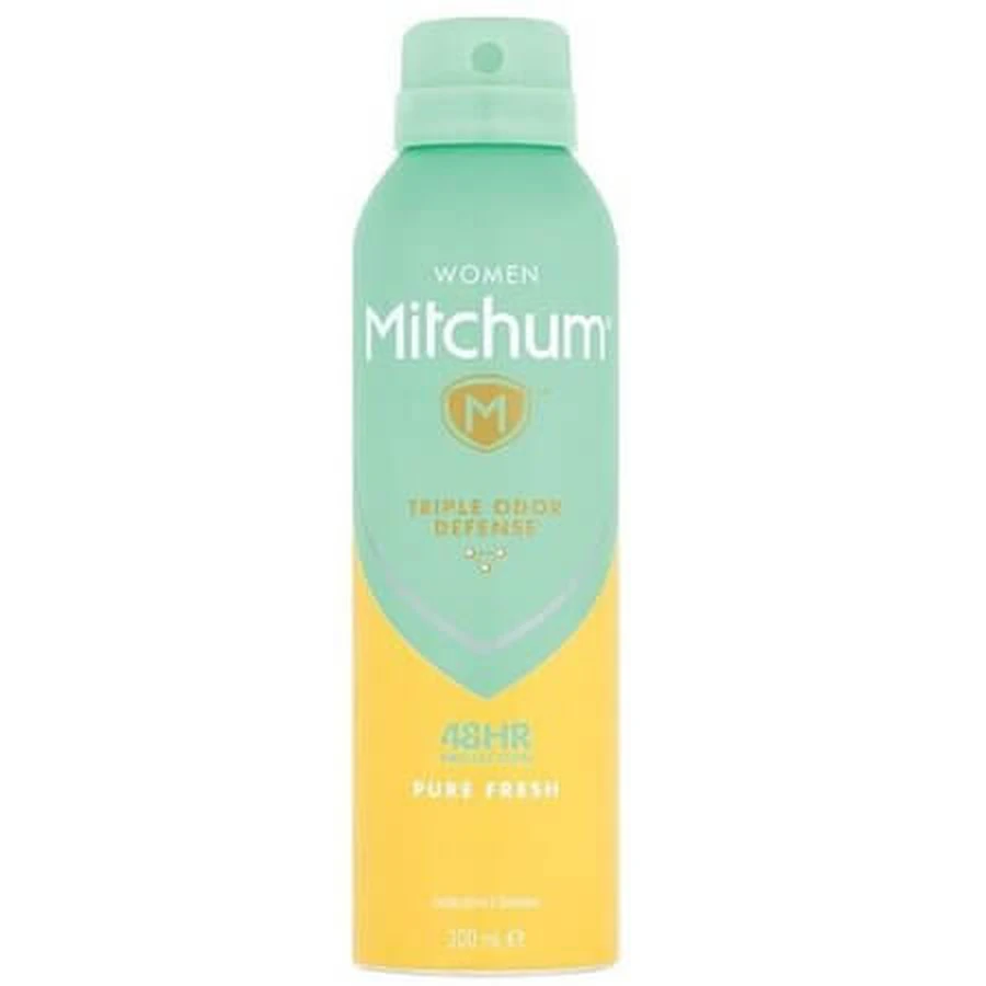 Triple Odor Defense Pure Fresh Deodorant-Spray mit Aloe Vera und Vitamin A, 200 ml, Mitchum