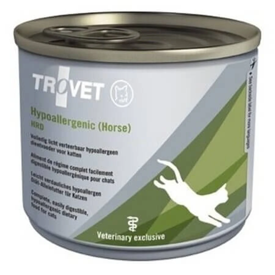 Tro.Cat Hypoallergenic Dietary Wet Food with Horse Meat for Cats, 200 g, Trovet