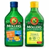 Olio di pesce norvegese, 250 ml + Olio di pesce Omega-3, 250 ml 
