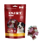 ENJOY Carnivore Biscuit Bits Twists, XS-XL, Chicken, Dog Treat Pouch, 100g