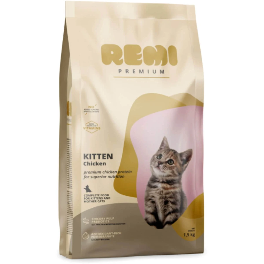 REMI PREMIUM Kitten, Junior kattenvoer, droogvoer, 1,5 kg