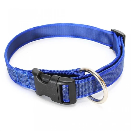 JULIUS-K9 Color & Gray, regulowana obroża dla psów z uchwytem, nylonowa, 20 mm x 27–42 cm, niebiesko-szara: ceny i cechy