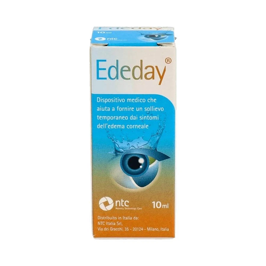 Ededay steriele hypertonische oogdruppels, 3 x 10 ml, NTC