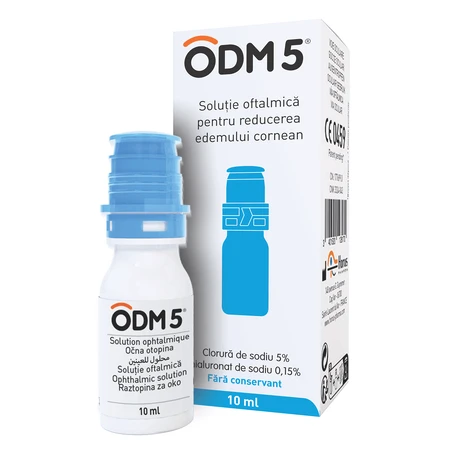 ODM 5, 2 x 10 ml, oogdruppels ter vermindering van hoornvliesoedeem, Horus Pharma 