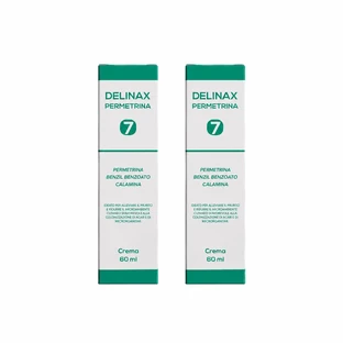 Cremă Delinax Permethrin 7, 2x60 ml