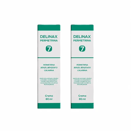 Cremă Delinax Permethrin 7, 2x60 ml