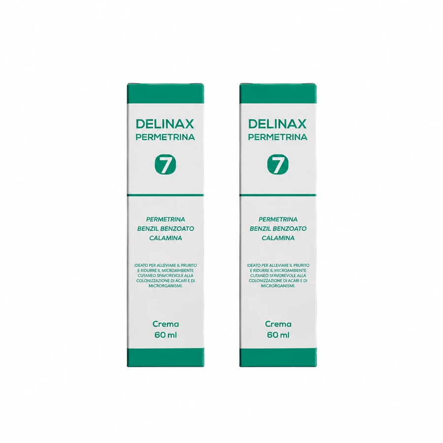 Cremă Delinax Permethrin 7, 2x60 ml