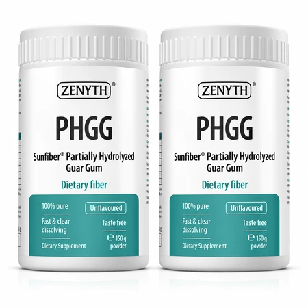 Fibre alimentaire prébiotique PHGG, 2x150 g, Zenyth