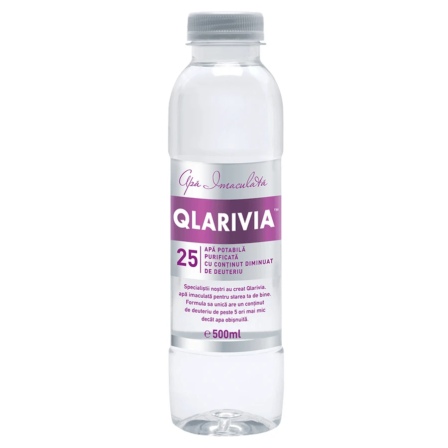 Apa cu continut redus de deuteriu Qlarivia 25 ppm, 10x500 ml, Mecro System