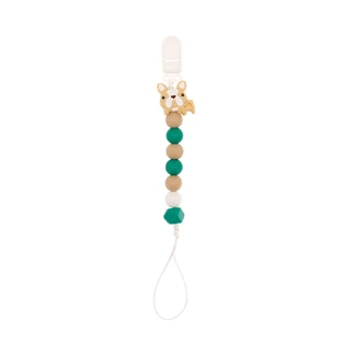 Pacifier chain, Beige puppy, Coccorito